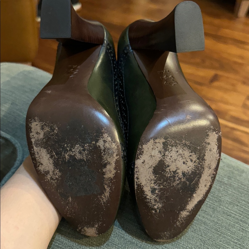 Tory Burch Lace Up Astrid Oxford Heels sz 7.5 - Picture 12 of 15